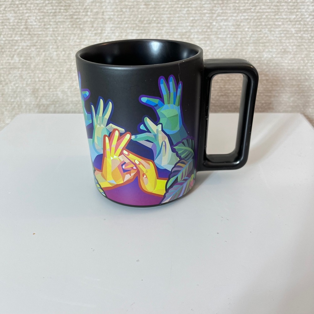 Starbucks‎ Coffee Mug American Sign Language Hands Cup 2021 12oz
